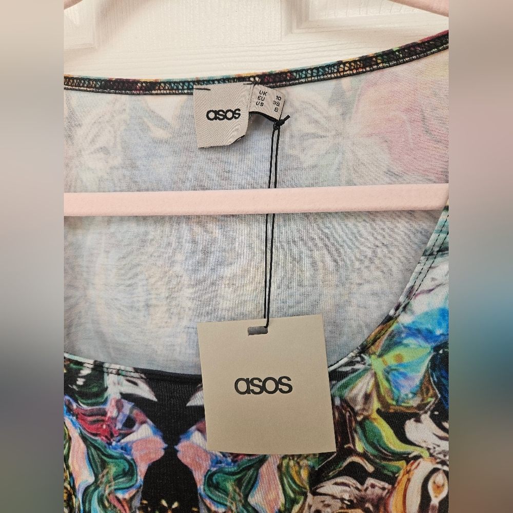 ASOS Patterned Dress, Size 6 - Picture 6 of 6